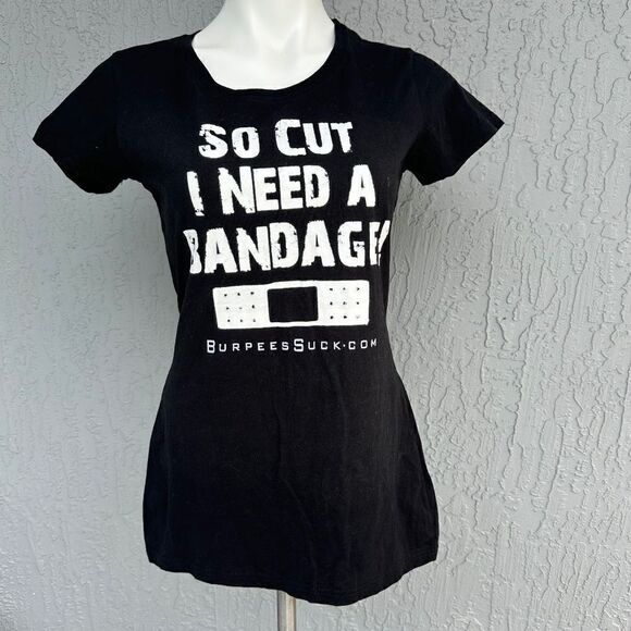 Boxer Craft “So Cut I Need A Bandage” fitted tee Black L EUC - Picture 1 of 6